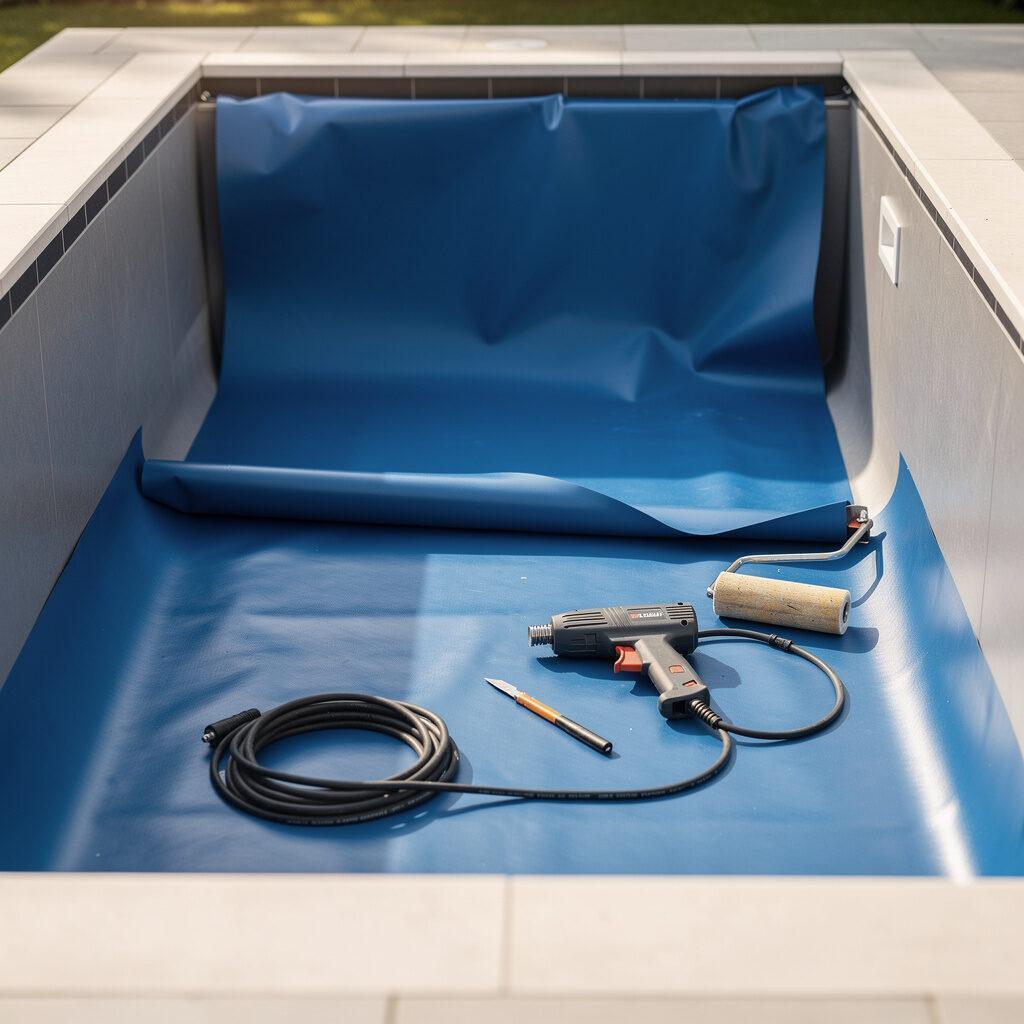Poolfolien verlegen für private Schwimmbäder – Folienbau24
